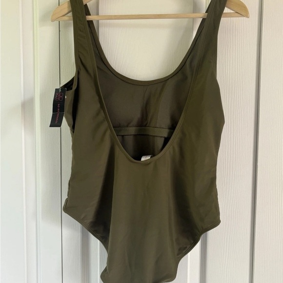 Olive Green BAE SQUAD Women's Swimsuit - X-Large  (15/17) - Picture 3 of 4